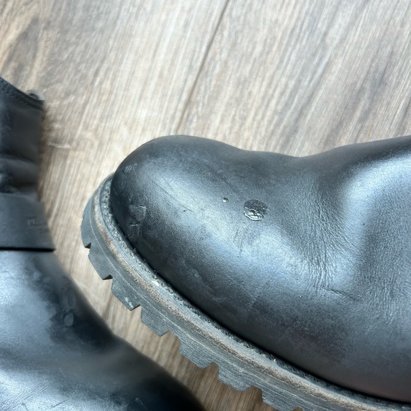 Red Wing 977 Pull On Black Leather Ankle Biker Boots | 10.5 - Picture 6 of 10